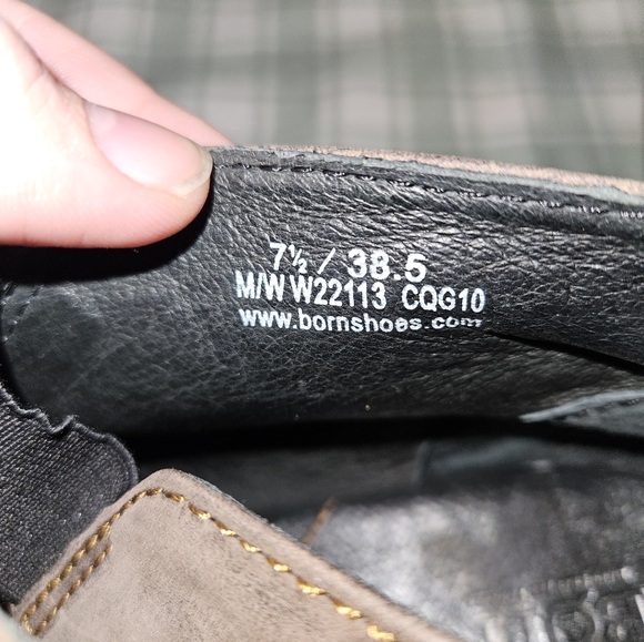 Born Rachelle Brown Leather Ankle Boots - Picture 6 of 7